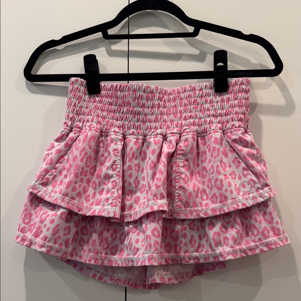 Bubble Leopard Print Tennis Skirt